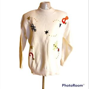 Rare! Vintage! Made in USA Womens sweater, OS, 80’s style 100% cotton NWT